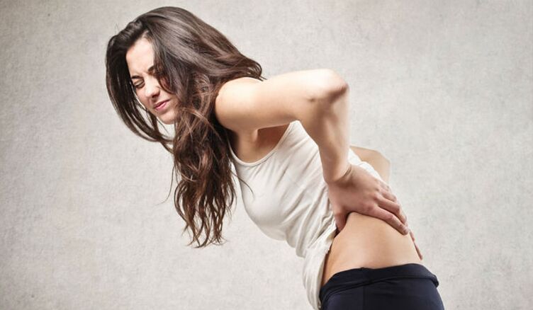 Back pain in osteochondrosis