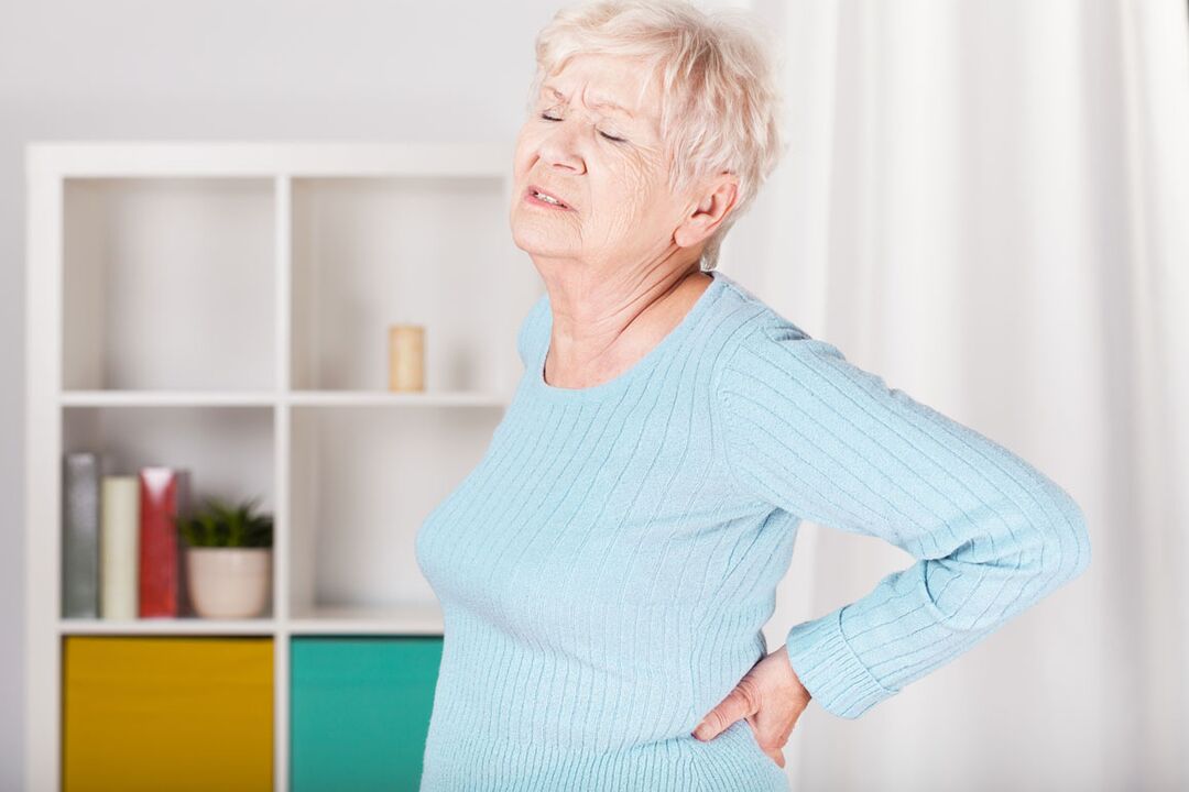 low back pain in a woman may be the cause of osteochondrosis