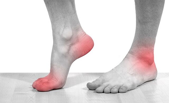 pain in the ankle joints with osteoarthritis