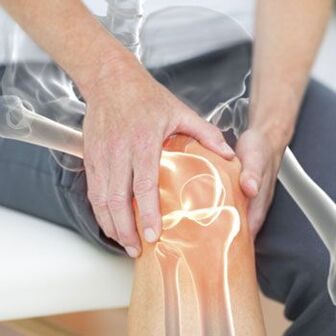 Knee pain can be caused by a dislocation
